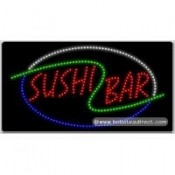 Sushi Bar LED Sign (17" x 32" x 1")