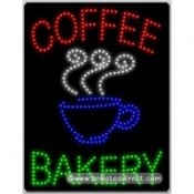 Coffee Bakery LED Sign (26" x 20" x 1")