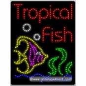 Tropical Fish LED Sign (26" x 20" x 1")