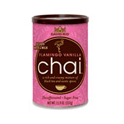 David Rio Sugar Free Decaf Pink Flamingo Vanilla Chai Mix - 11.9 oz. Canister