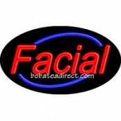 Facial Flashing Neon Sign (17" x 30" x 3")