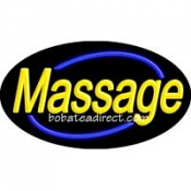 Massage Flashing Neon Sign (17" x 30" x 3")