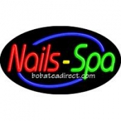 Nails & Spa Flashing Neon Sign (17