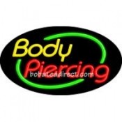 Body Massage Flashing Neon Sign (17" x 30" x 3")