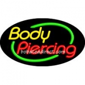 Body Massage Flashing Neon Sign (17" x 30" x 3")