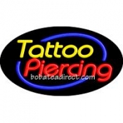 Tattoo Piercing Flashing Neon Sign (17