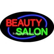 Beauty Salon Flashing Neon Sign (17" x 30" x 3")