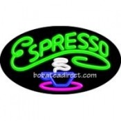 Espresso Flashing Neon Sign (17" x 30" x 3")