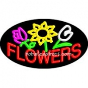 Flowers Flashing Neon Sign (17