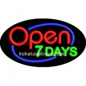 Open 7 Days Flashing Neon Sign (17