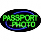 Passport Photo Flashing Neon Sign (17