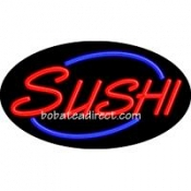 Sushi Flashing Neon Sign (17" x 30" x 3")