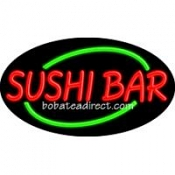 Sushi Bar Flashing Neon Sign (17" x 30" x 3")