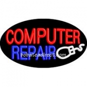 Computer Repair Flashing Neon Sign (17