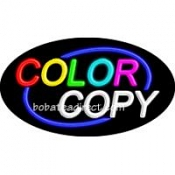 Color Copy Flashing Neon Sign (17" x 30" x 3")