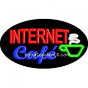Internet Café Flashing Neon Sign (17