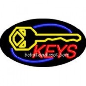Keys Flashing Neon Sign (17" x 30" x 3")