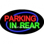 Parking In Rear Flashing Neon Sign (17