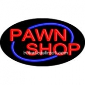 Pawn Shop Flashing Neon Sign (17" x 30" x 3")