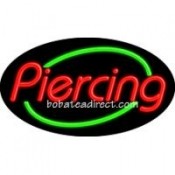 Piercing Flashing Neon Sign (17" x 30" x 3")