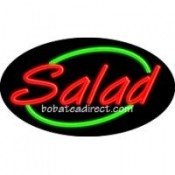Salad Flashing Neon Sign (17" x 30" x 3")