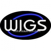 Wigs Flashing Neon Sign (17