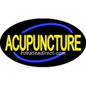 Acupuncture Flashing Neon Sign (17" x 30" x 3")