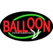 Balloon Flashing Neon Sign (17" x 30" x 3")
