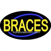 Braces Flashing Neon Sign (#14159)