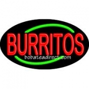 Burritos Flashing Neon Sign (17