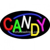 Candy Flashing Neon Sign (17" x 30" x 3")