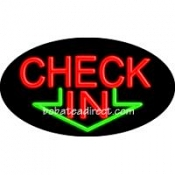 Check In Flashing Neon Sign (17