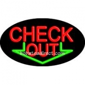Check Out Flashing Neon Sign (17" x 30" x 3")