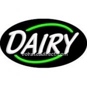 Dairy Flashing Neon Sign (17" x 30" x 3")