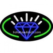 Diamonds Logo Flashing Neon Sign (17" x 30" x 3")