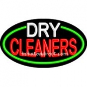 Dry Cleaners Flashing Neon Sign (17
