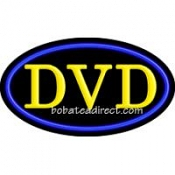 DVD Flashing Neon Sign (17" x 30" x 3")