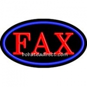 Fax Flashing Neon Sign (17" x 30" x 3")
