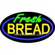 Fresh Bread Flashing Neon Sign (17