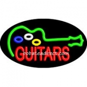 Guitars Flashing Neon Sign (17