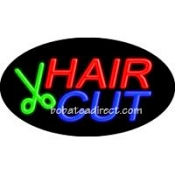 Hair Cut Flashing Neon Sign (17