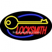 Locksmith - Logo Flashing Neon Sign (17