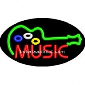 Music- Logo Flashing Neon Sign (17