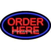 Order Here Flashing Neon Sign (17