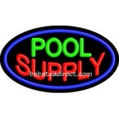 Pool Supply Flashing Neon Sign (17