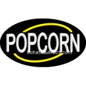 Popcorn Flashing Neon Sign (17" x 30" x 3")