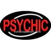 Psychic Flashing Neon Sign (17" x 30" x 3")