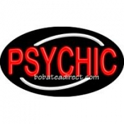 Psychic Flashing Neon Sign (17" x 30" x 3")