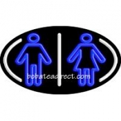 Restrooms Logo Flashing Neon Sign (17