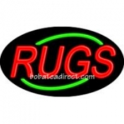 Rugs Flashing Neon Sign (17" x 30" x 3")
